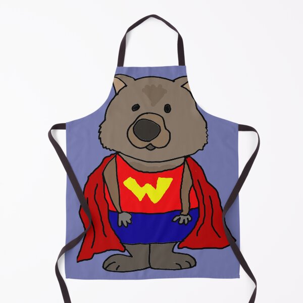 Item preview, Funny Wonder Wombat Superhero designed and sold by Nature's Fancy.