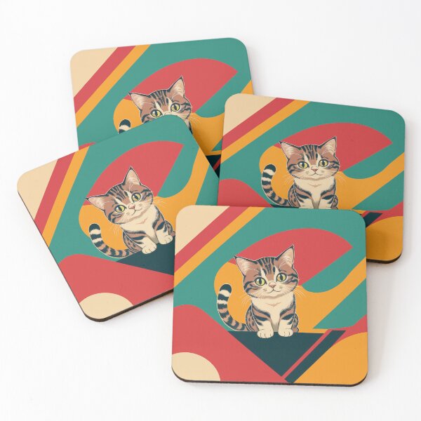 Item preview, Kaleidoscopic Cat - Chic Chat Créations Ref.032 designed and sold by ChicChat.