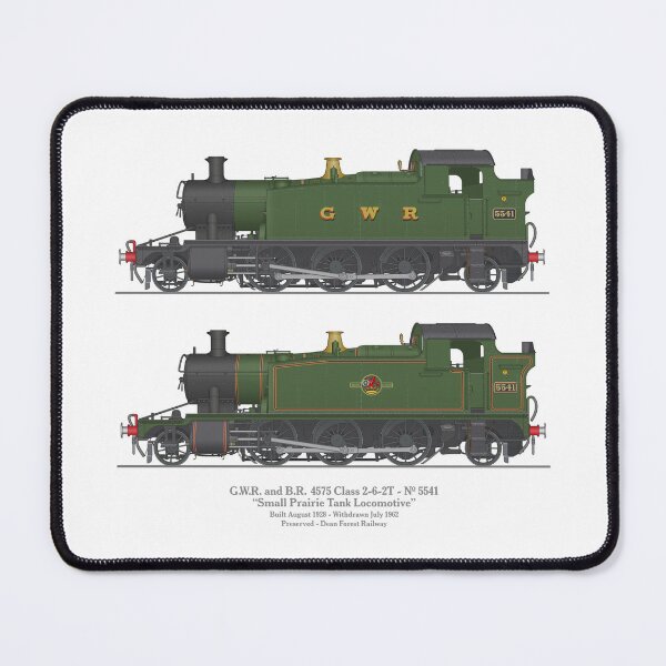 Item preview, GWR and BR Small Prairie Class 4575 Tank Locomotive Number 5541 designed and sold by Steve H Clark.