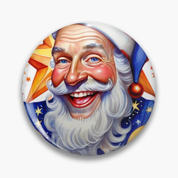 Item preview, Festive Sorcerer Santa in Ornate Frame designed and sold by Pixel Dome.