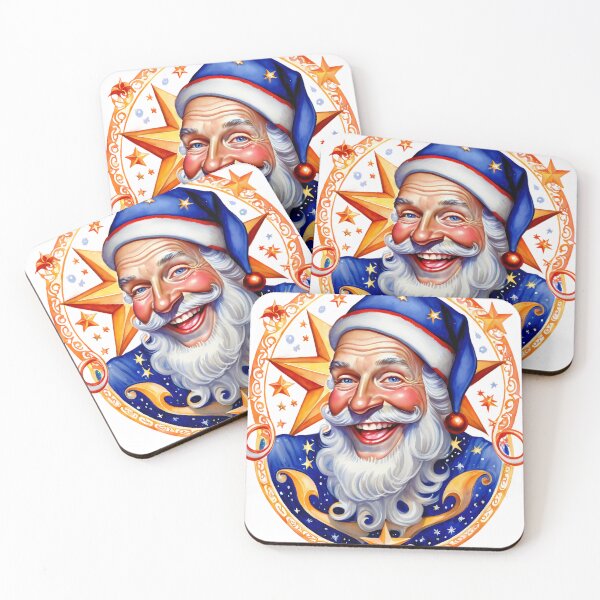 Item preview, Festive Sorcerer Santa in Ornate Frame designed and sold by Pixel Dome.
