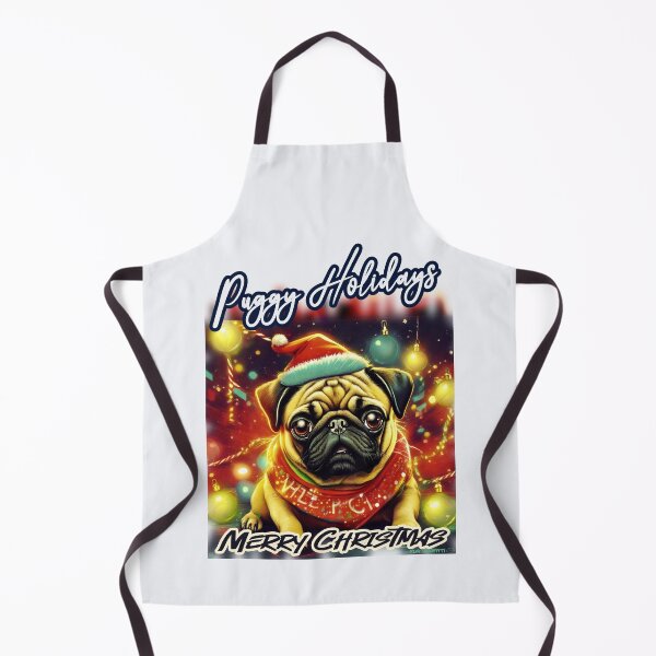 Item preview, Pug HAPPY HOLIDAYS 74 MERRY CHRISTMAS PUGGY HOLIDAYS designed and sold by RedBluffTraders.