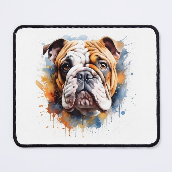 Item preview, Bulldog lover water paint  designed and sold by SmileshareShop.