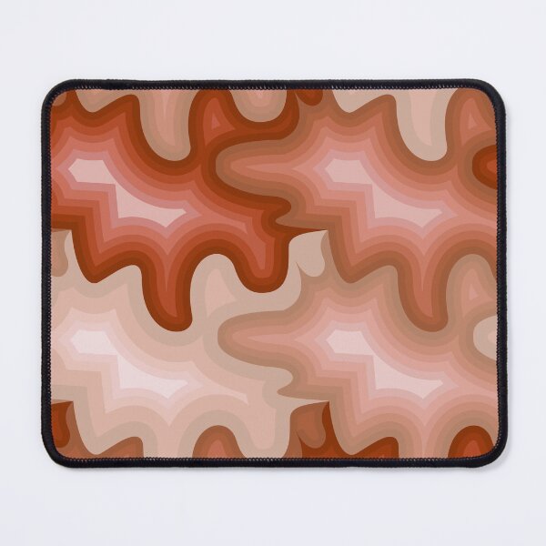Item preview, Abstract pattern of wavy shapes in shades of pink and brown designed and sold by Salahuddin190.