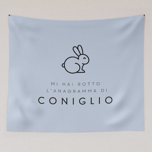 Item preview, Mi hai rotto l'anagramma di Coniglio designed and sold by FedoraDesign.