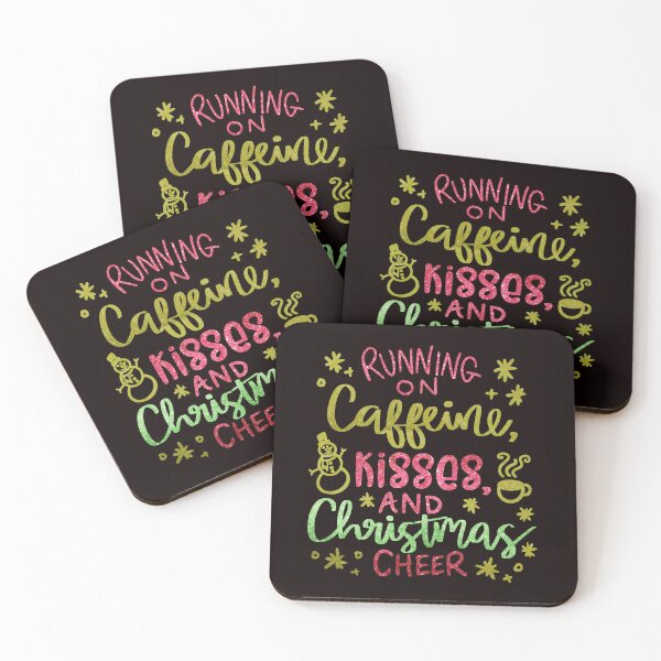 Item preview, Running on caffeine, kisses and Christmas cheer designed and sold by Monika-art.