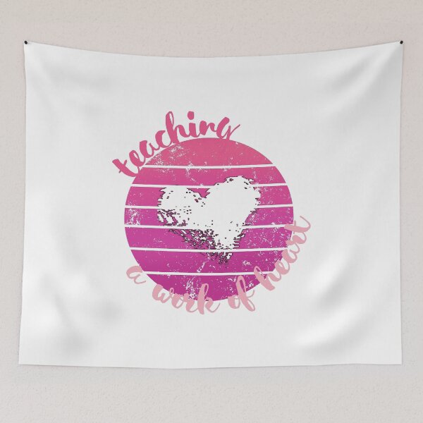 Item preview, Teaching is a Work of Heart Quote designed and sold by marcimarci.