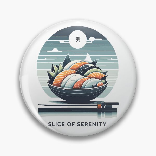 Item preview, Minimalist Zen sashimi design with serene aesthetic appeal designed and sold by ArtInPrint.