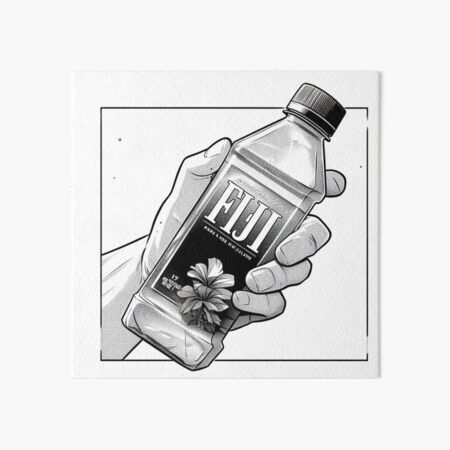 Aesthetic Fiji Water Bottle! Art Board Print for Sale by PennySoda