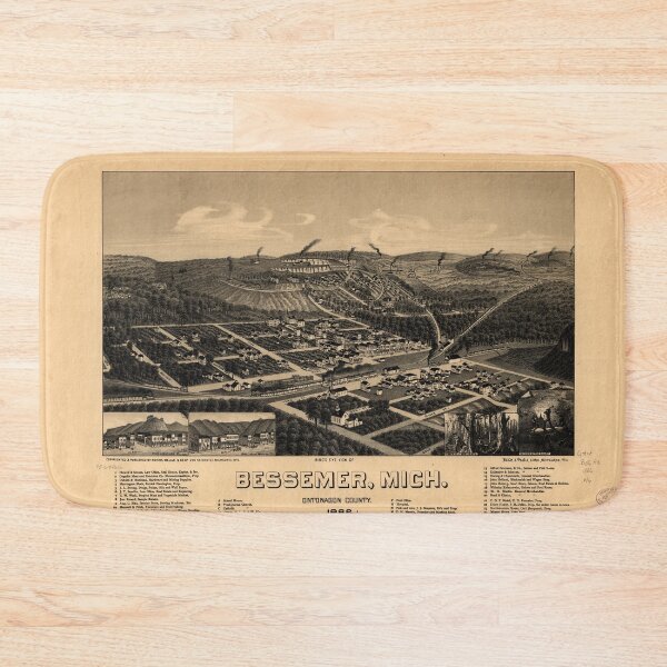 Item preview, Bessemer, Michigan (1886) designed and sold by allhistory.