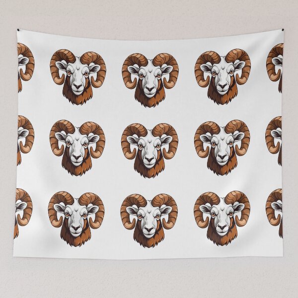 Item preview, Cartoon Style Ram Logo, Sticker, Wall arts, Art Prints and More designed and sold by Kevin Lou.