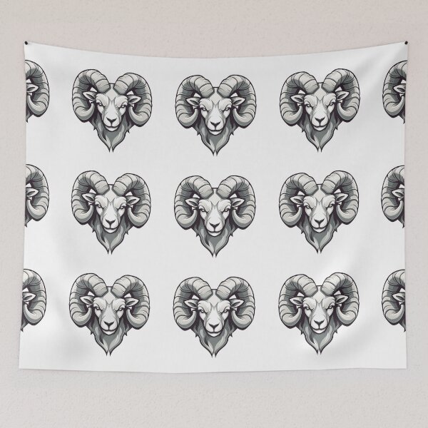 Item preview, Cartoon Style Ram Logo, Sticker, Wall arts, Art Prints and More designed and sold by Kevin Lou.