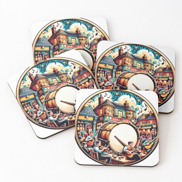 Item preview, Bodhrán and Irish pub music session designed and sold by LongIslandDesgn.