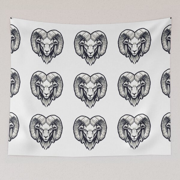 Item preview, Cartoon Style Ram Logo, Sticker, Wall arts, Art Prints and More designed and sold by Kevin Lou.