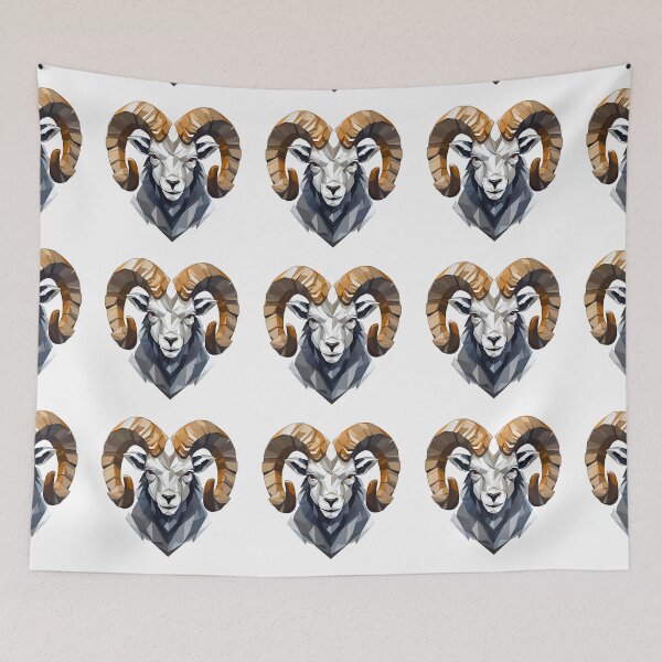 Item preview, Cartoon Style Ram Logo, Sticker, Wall arts, Art Prints and More designed and sold by Kevin Lou.