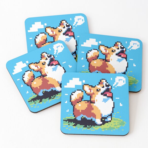 Item preview, Pixel Pup: Playful Corgi designed and sold by cave-canvas.