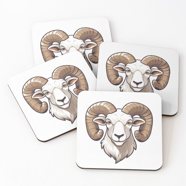 Item preview, Cartoon Style Ram Logo, Sticker, Wall arts, Art Prints and More designed and sold by Kevin Lou.