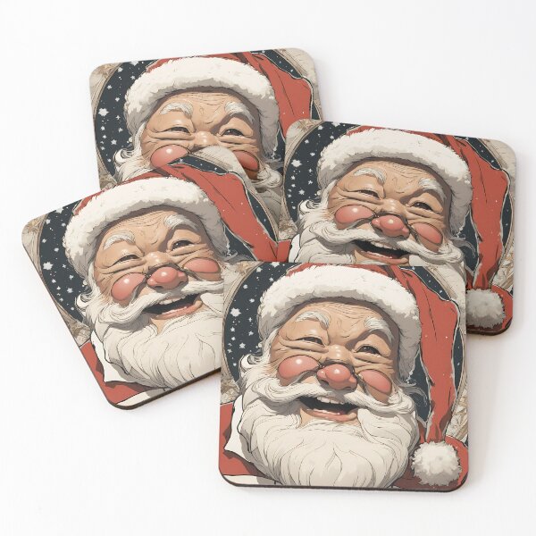 Item preview, Vintage Starry Santa Portrait designed and sold by Pixel Dome.