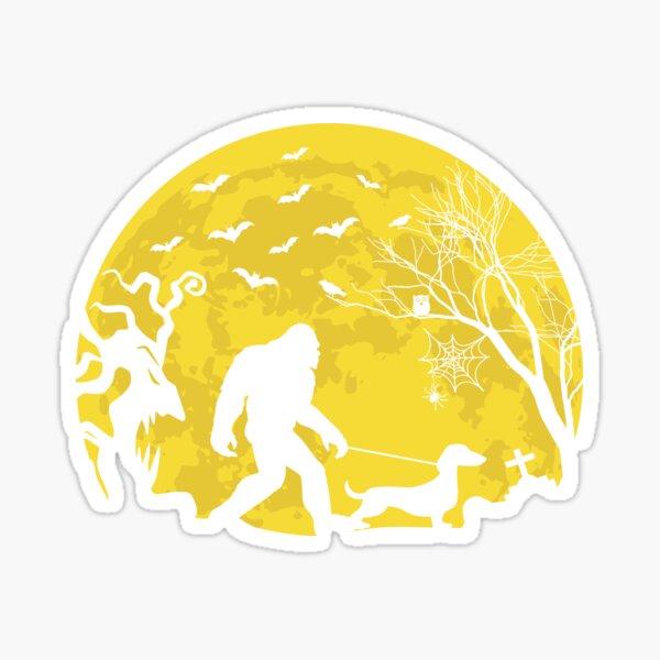 Item preview, Bigfoot Walking His Dachshund designed and sold by coopercreekco.