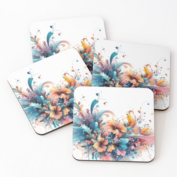 Item preview, Floral Splash Pattern designed and sold by LoveDesignMania.