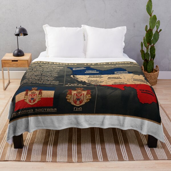 Item preview, Kingdom of Yugoslavia Flag Map designed and sold by Stefan Z..