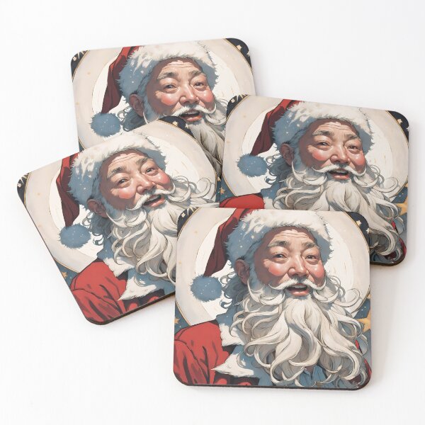 Item preview, Golden Halo Santa Portrait designed and sold by Pixel Dome.