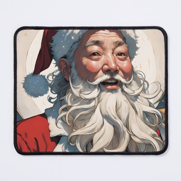Item preview, Golden Halo Santa Portrait designed and sold by Pixel Dome.