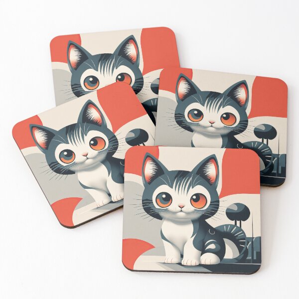 Item preview, Spotted Kitten - Chic Chat Créations Ref.037 designed and sold by ChicChat.