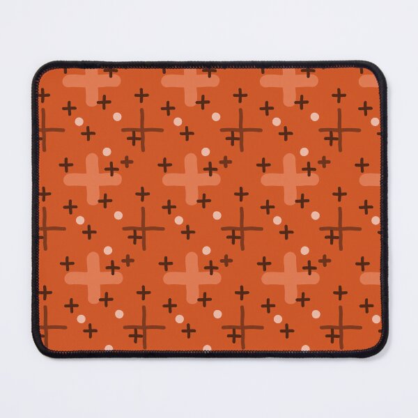 Item preview, Burnt Orange Plus Addition Sign Pattern designed and sold by Michael Stewart.