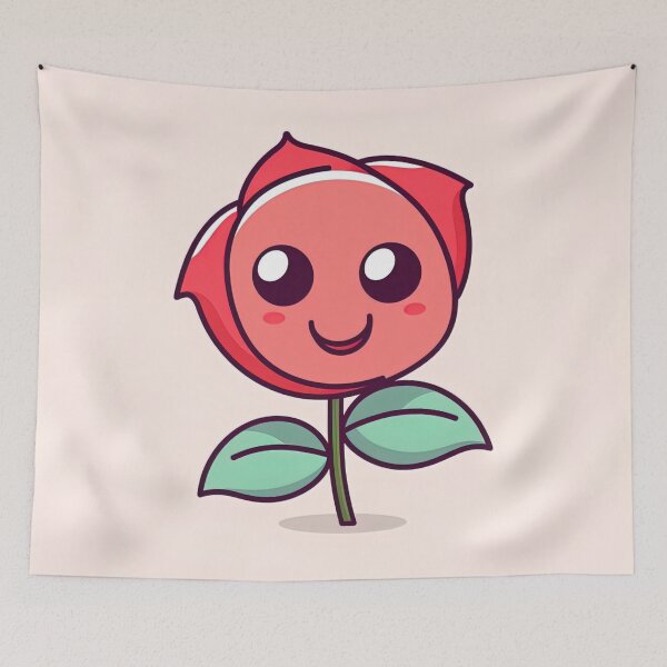 Item preview, Red rose flower | cute style designed and sold by ComicsFactory.