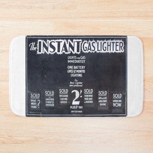 Item preview, Instant Gas Lighters, Vintage Advertising board. designed and sold by JonDelorme.