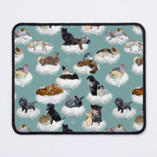 Item preview, Fluffy pets on fluffy clouds designed and sold by TicaCreations.