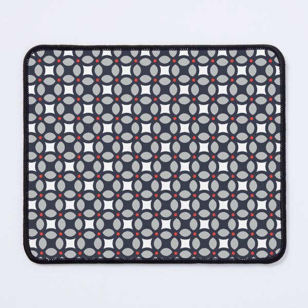 Item preview, Grey Silver Black Circles Rounded Squared Modern Abstract Pop Art Geometric Pattern designed and sold by PenguinForests.