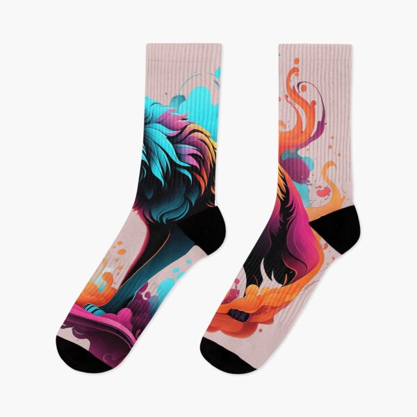 Item preview, "Neon Smoke Wolf 1: A Digital Abstract Illustration" designed and sold by Kulpi6147.