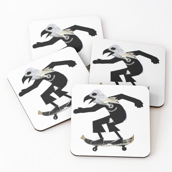 Item preview, Skyline Skater Bird designed and sold by existentangst.