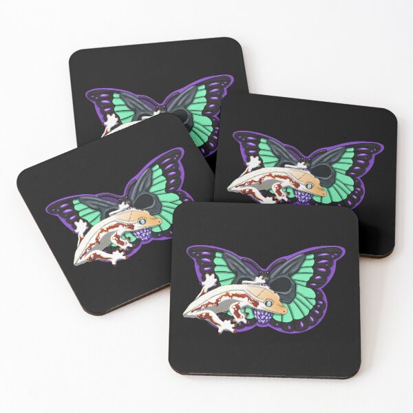 Item preview, Red Lilly White Crested Gecko Death Moth designed and sold by HauntedHerps.