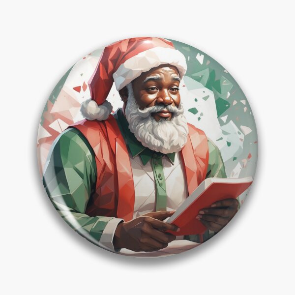 Item preview, Festive Black Santa Claus T-Shirt Sticker designed and sold by PedalPowerGFX.