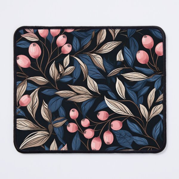 Item preview, Pink Blue Berries Wild Patten Willam Morris Inspired Style designed and sold by adlydesigns.
