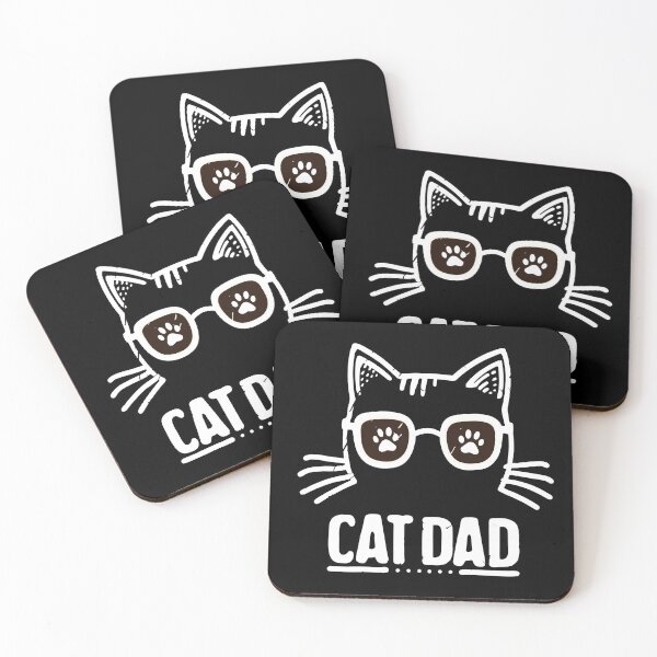 Item preview, Retro White Cat Dad designed and sold by TomFrontierArt.