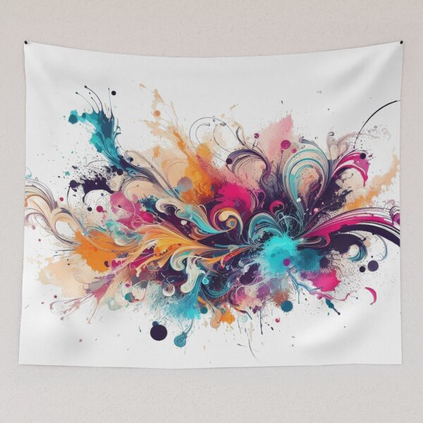 Item preview, Floral Vibrant Splash Pattern  designed and sold by LoveDesignMania.