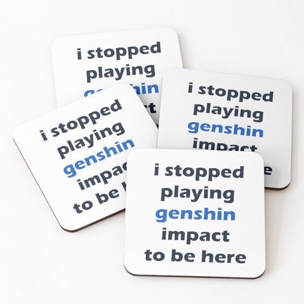 Item preview, dejé de jugar genshin impact designed and sold by RRGCREATION.
