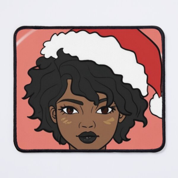 Item preview, Festive Black Santa Claus T-Shirt Sticker designed and sold by PedalPowerGFX.