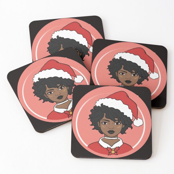 Item preview, Festive Black Santa Claus T-Shirt Sticker designed and sold by PedalPowerGFX.