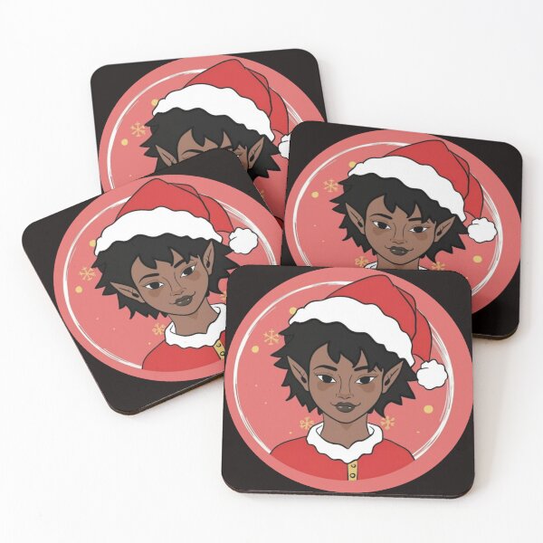 Item preview, Festive Black Santa Claus T-Shirt Sticker designed and sold by PedalPowerGFX.