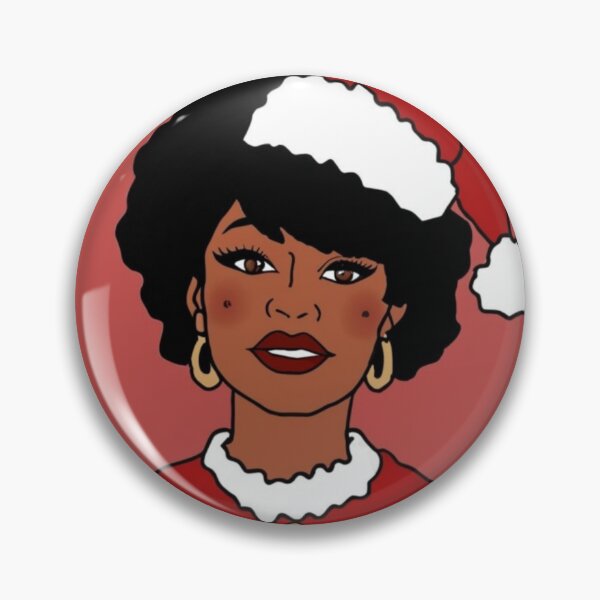 Item preview, Festive Black Santa Claus T-Shirt Sticker designed and sold by PedalPowerGFX.
