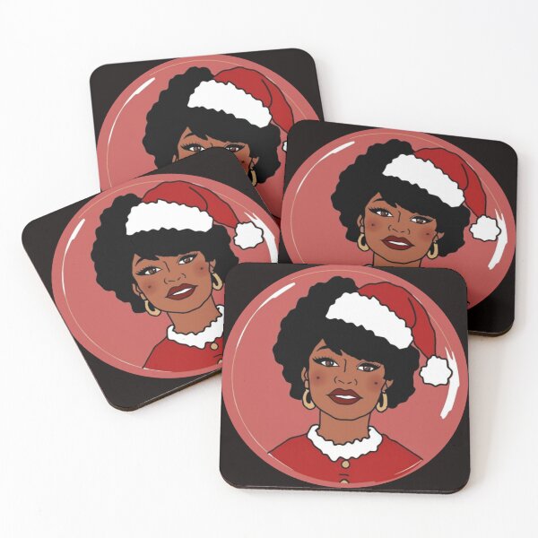 Item preview, Festive Black Santa Claus T-Shirt Sticker designed and sold by PedalPowerGFX.