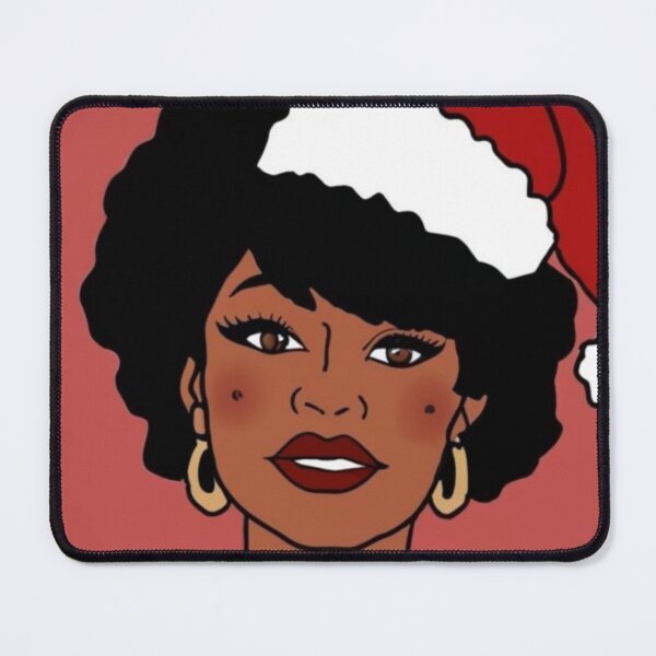 Item preview, Festive Black Santa Claus T-Shirt Sticker designed and sold by PedalPowerGFX.