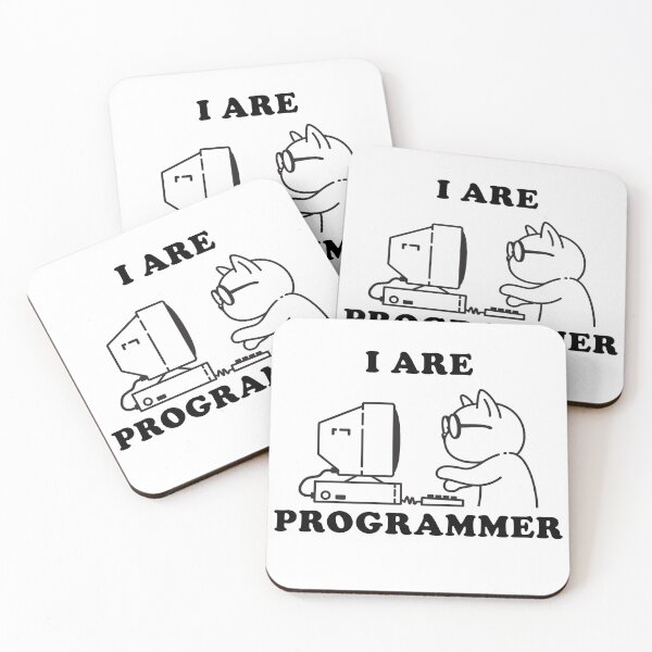 Item preview, I Are Programmer Funny Cat writing code on computer designed and sold by BiggestStep.