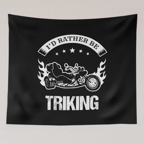 Item preview, Retro Triker Trike Motorcycle Rather be Triking Motor Trikes Gift Patch designed and sold by stearman.