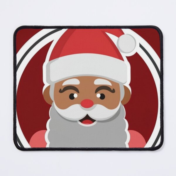 Item preview, Festive Black Santa Claus T-Shirt Sticker designed and sold by PedalPowerGFX.